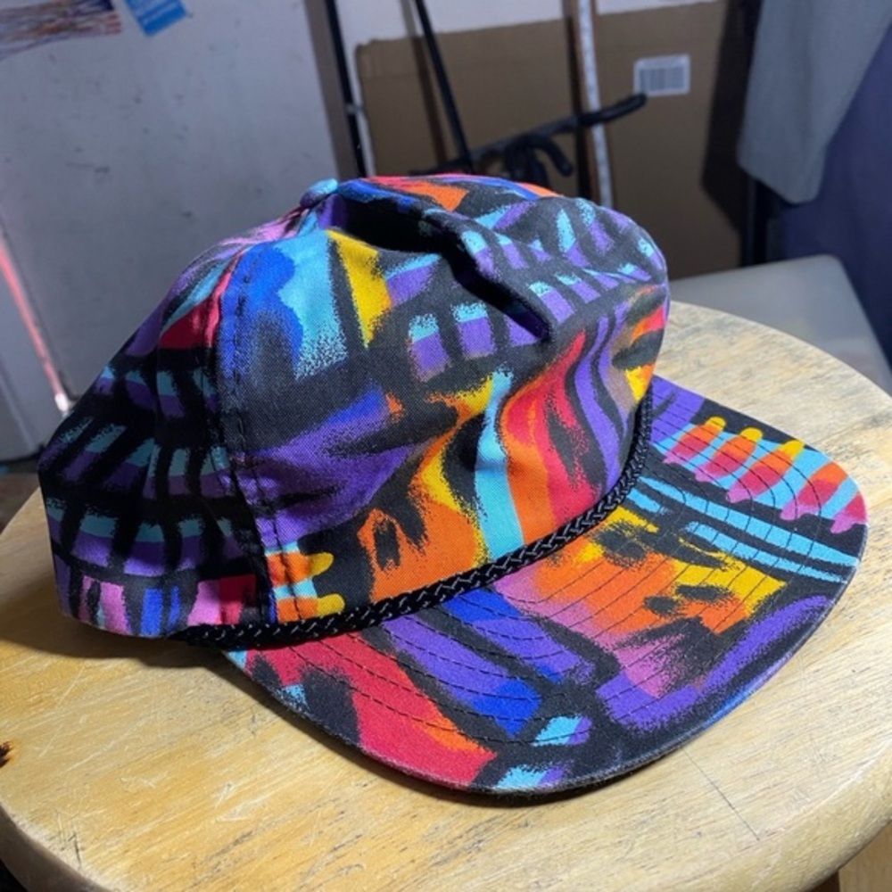 Vintage 90's Surf Skate Graffiti Tagged Cap